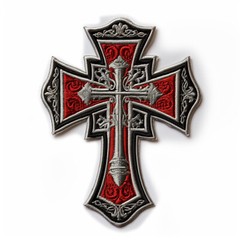 Knight Templar Patch Iron-on Applique Christian Badge Cross Crusader Medieval