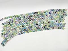 12mm Floral Multicolor Millefiore Round Beads