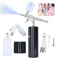 Airbrush Compressor Battery Replaceable Cordless Kit Trigger Spray Pen for Color