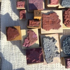 HUGE LOT Vintage & Modern Wood Rubber Stamp Lot Of 22 Bunny Rabbit Spring Easter