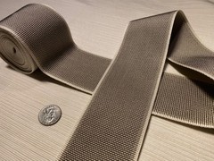 1.58YD TREND 04542 Stone 85% Rayon Passementerie Border Tape Trim $61.75 Retail