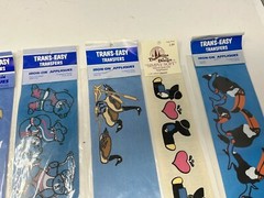 Crafts mixed lot of 6 easy iron on – fabric Appliques Sets