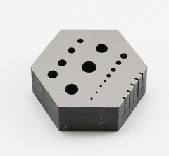 Watchmaker Hexagonal Bench Block Staking Drilling Tool Clocks Watch Repair