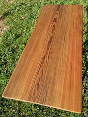RARE SAW CUT Old Growth Sinker Cypress Slab Desk Island Vanity Coffee Table Top