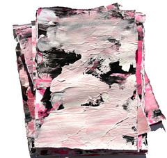 Hand-Painted Mixed Media Art Journal Backgrounds Pink Collage Papers 25-5.5×7.5″