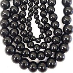 Big Hole Onyx Beads 7.5″ Large Hole Natural Black 6mm 8mm 10mm 12mm gemstone