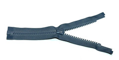 1 New YKK Dark Grey 578 Molded Plastic Jacket Zippers-Length 10.0 inch