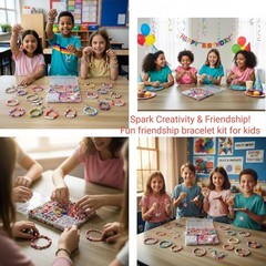 2300pcs Polymer Clay Beads Bracelet Making Kit, 24 Style Cute Fun Beads for Frie