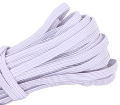 10 Yards 1/4 inch Elastic String Band Cord Sewing Trim idea for masks DIY White