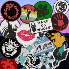 Not All Who Wander Are Lost Embroidered DIY Iron on or Sew-on Decorative Patch