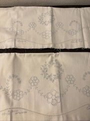 Vintage Wonder Art Stamped Tubing Pillowcases To Embroider, Floral