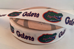 University of Florida Gators Grosgrain Ribbon By The Yard 1 Inch The Swamp