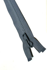 1 New YKK Dark Grey 578 Molded Plastic Jacket Zippers-Length 10.0 inch