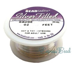 Bead Smith SILVER-FILLED dead Soft/half Hard Round Wire 18-28 gauge