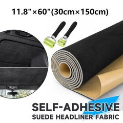 Suede Headliner Fabric Multi-Size Car Roof Liner Upholstery Self-Adhesive Roller