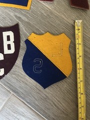 Lot of 6 Letters Numbers/Fraternity Varsity Jacket Letterman Patches Vtg