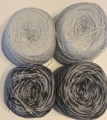 Crystal Lace Yarn. Colors .349-3051. Acrylic/Rayon,900 yards each. 1 lot of 4