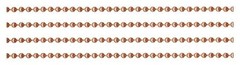100 Feet 2.4mm Solid COPPER BALL CHAIN #3 BULK Footage Made in USA + 100 clasps
