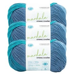 (3 Pack) Lion Brand Yarn 557-205CF Mandala String Yarn, Tune