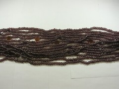 15 Strands 22″ Purple Pony Glass Beads Wholesale Bulk Lot (6mm x 9mm) (H)