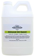 Sweet Almond Oil, Organic, cold press.100% pure, carrier oil, soap making 2oz-64