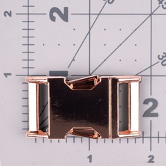 Country Brook Design® 3/4 Inch Contoured Rose Gold Side Release Buckles, 5 Pack