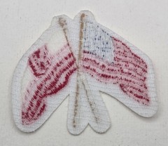 USA & Poland Flags Patch Crossed Embroidered Iron On