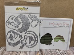 Honey Bee Stamps LOVELY LAYERS: TURKEY Stand Alone Dies THANKSGIVING BIRD