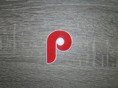 Philadelphia Phillies Retro Red P Embroidered Iron On Patch 2″ x 2.5″