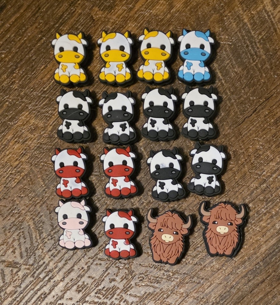 Cow Silicone Focal Beads