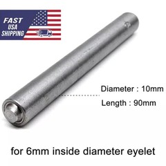 1PC 6mm Flanging Punch Tool Rod Eyelets Grommet Ring Air Hole Semi Hollow Rivet