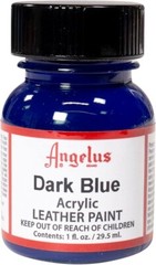 Angelus Acrylic Leather Paint Water Resistant Dark Blue – 1 Fl.OZ