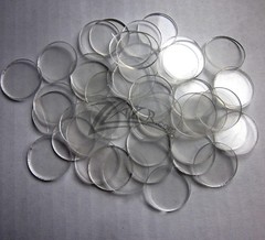 (100) 1/2″x1/16″ Acrylic Small Circles Royal KMM typewriter key replacement