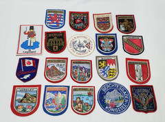 Vintage Lot Of 19 Travel Souvenir Patches European Countries & Cities