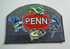PENN REELS EMBROIDERED IRON-ON PATCH 3″ x 2.25″
