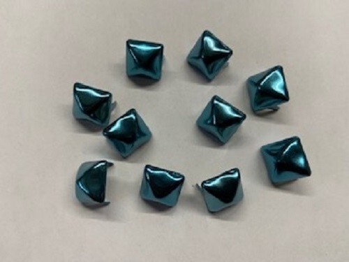 BLUE 1/2″ Pyramid Studs Bag of 1,000 Goth Motorcycle Leatherwork Crafting