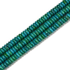 Azurite Smooth Rondelle Beads Size 2x6mm 3x8mm 15.5” Strand
