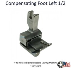 Compensating Foot Left 1/2 Single Needle Machine