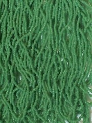 Antique Vintage Micro Seed Beads-18/0 Greasy Deco Jade Muted Spring Green Hanks