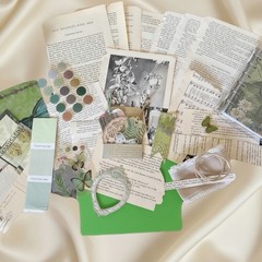 Vintage Botanical Ephemera Bundle Plant Junk Journal Kit Nature Paper Pack