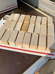 (24) 1 1/4″ x 1 1/4″ x 3” Solid Basswood Carving Turning Wood Blocks Blanks
