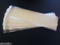 100 Clear Cello Treat Bag Envelopes 2 1/2 X 8″ for Bookmarks Sweets Candy Canes