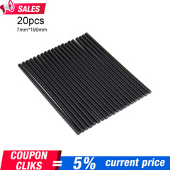 20pcs Hot Melt Black Glue Sticks Adhesive For Glue Gun Heating Craft 7mm x 190m*