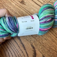 Koigu Yarn Jasmine 100% Merino Wool Multicolor Skein Green Pink DK Light Worsted