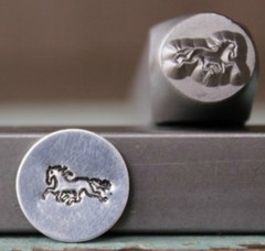 SUPPLY GUY 8mm Running Horse Metal Punch Design Stamp SGCH-270