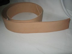 Vegetable Tanned Leather Belt Blank 3″