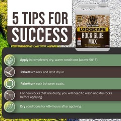 1 Gallon Sticky Rock & Mulch Glue for Landscaping – Max Hold with Sprayer