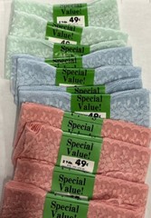 11 Packs 2 Yds Each 2 1/2” Wide Lace Trim-peach, Blue, Lime