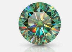 2.Ct Natural Green Color Diamond Round Cut VVS1 D Grade Certified VVS1