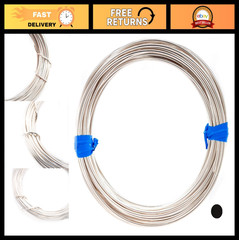18 Gauge Sterling Silver Craft Wire – Round Half Hard, 5FT USA Made Jewelry Supp